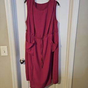 Pink dress with pockets